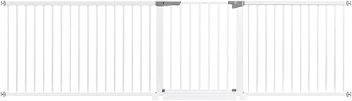 Miniatura 7 de Puerta para bebés extra alta y ancha para escaleras, puerta para niños, puerta de seguridad de cierre automático, puerta de perro duradera para la