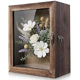 HPJAPRIL Rustic Burnt Wood Shadow Box