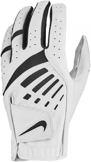 NIKE Unisex's Golf Glove Mens White DURA Feel L/H, M-L, N.100.0503.281