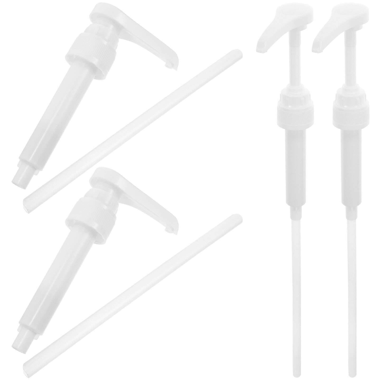 NOLITOY 1set Syrup Dispenser Pump Quantitative Beverage Pumps for Bottles for Lotion Shampoo and Drink Dispensers Design Easy Squeeze for Fruit Syrup