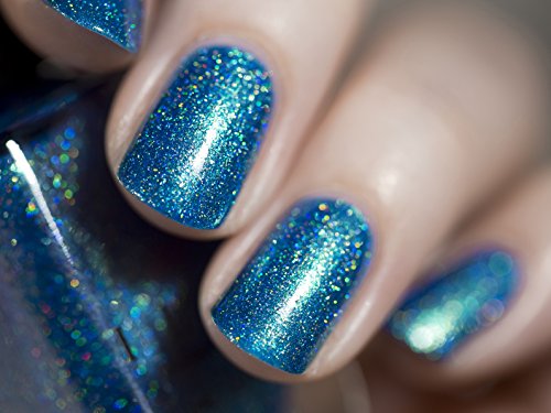 Image of ILNP High Tide - Bright Blue Green Holographic Nail Polish
