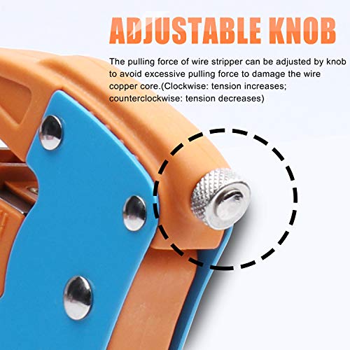 Knoweasy Automatic Wire Stripper and Cutter,Heavy Duty Wire Stripping Tool 2 in 1 for Electronic and Automotive Repair