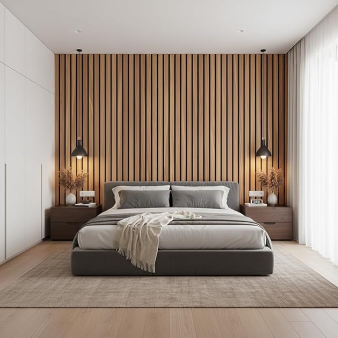 Image of CVD 3D Dark Wooden & Black Wallpaper | Peel & Stick Self Adhesive Wallpaper | Waterproof & Removable | Home Decor for Bedroom, Living Room & TV Wall (70 x 70 cm, Approx. 5.8 Sq. Feet, 1 Piece)