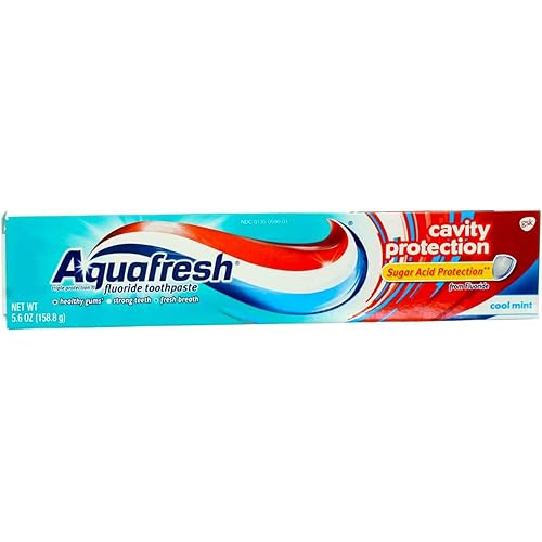 Aquafresh Cavity Protection - Pasta dental con flúor, menta fresca, 5.6 onzas (paquete de 7)