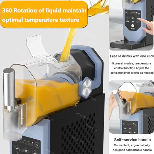 DHMYYXGS Slushy EIS Maker,Margarita-Maschine,Slushie Maschine Für Zuhause,Creme - Milchshake-Maschine,5 Voreingestellte Programme,Gefrorene Slushie,Margaritas,Frappés,Milchshake – Bild 7