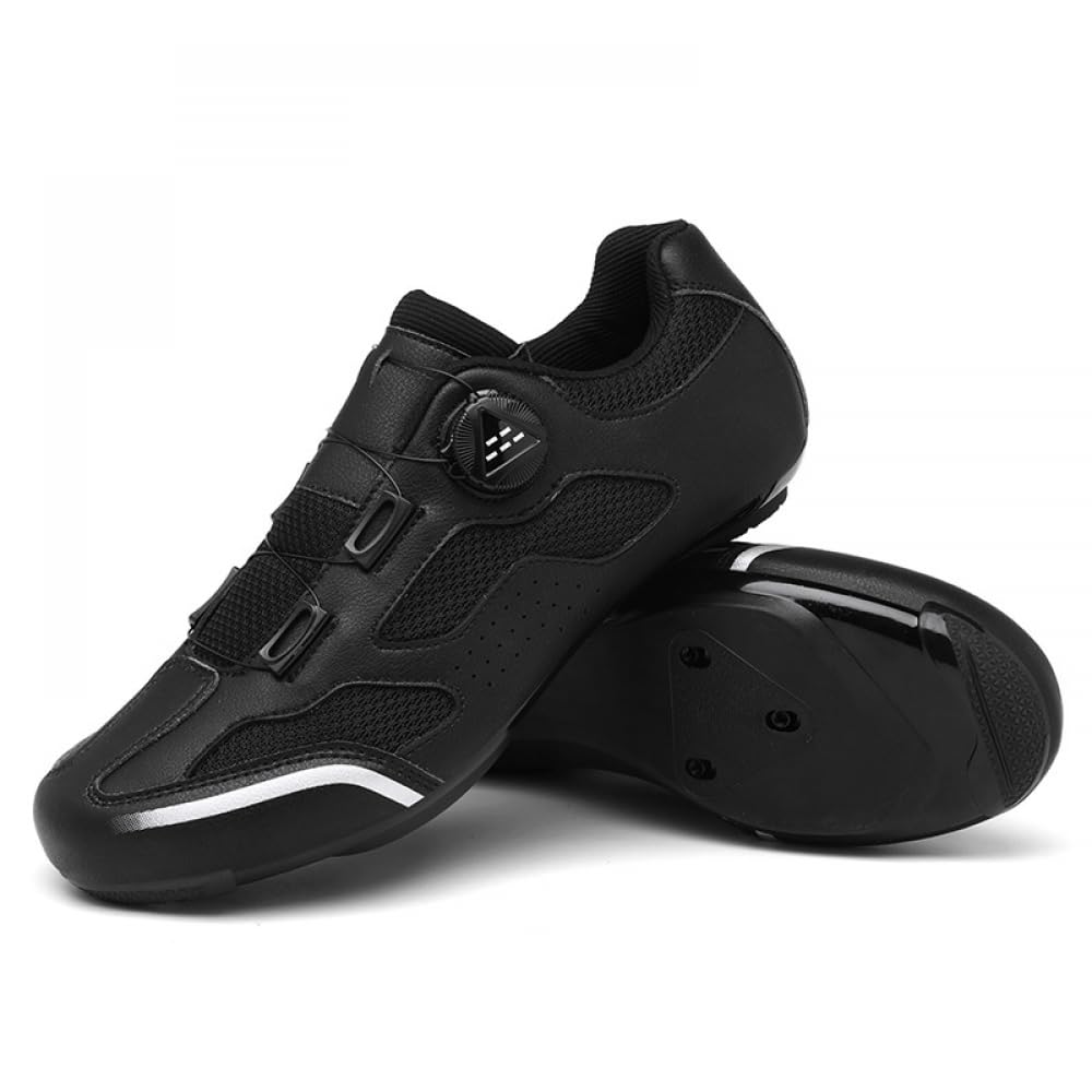 Buty rowerowe szosowe dla mężczyzn i kobiet, buty rowerowe dla dorosłych z obrotową koronką i oddychającą cholewką, antypoślizgowe trampki do użytku wewnątrz i na zewnątrz, buty rowerowe do fitnessu