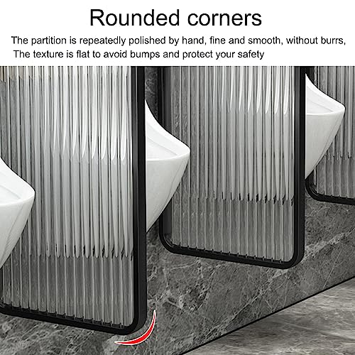 Protección para inodoro con panel separador de urinarios resistente color oro 6