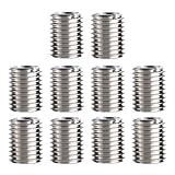 boccola flangiata filettata m10 Inserto Filettato M10 a M8: Riceverai 10 pezzi di inserti filettati M10 a M8 con una lunghezza di 15 mm, filettatura interna M8 x 1,25 mm e filettatura esterna M10 x 1,5 mm. Le boccole filettate sono adatte come boccola filettata, dado a inserimento e adattatore filetto per riparazione filettatura, riduzione filettatura e diversi lavori di montaggio.