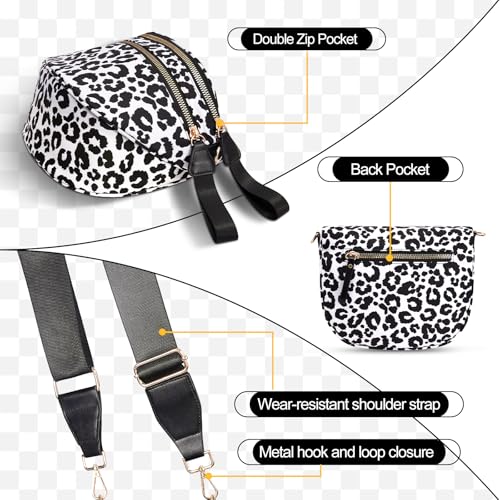 Image of Checkered Crossbody Bag, Bum Bags for Women Crossbody,Spacious Sling Bag Purse Fanny Packs with Shoulder Strap