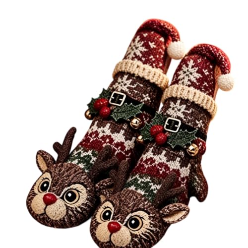 Rkwins 3D Animals Christmas Socks for Adults Funny Knit Soft Holiday Socks - image 1