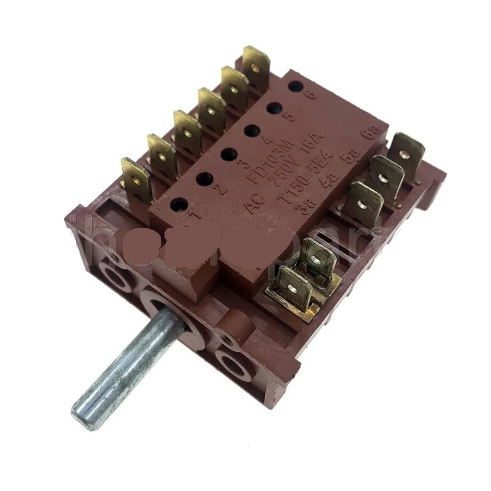 Oven Spare Parts Function Rotary Selector Switch 10 Position FD103M AC 250V 16A