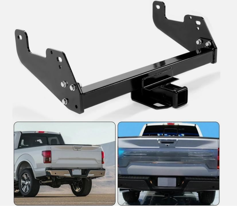 2" Class 4 Trailer Tow Hitch Receiver Towing Bumper for 2015-2025 F150，Replacement for Ford OEM