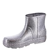 UGG Botas de lluvia Drizlita Glitter para mujer, Gris (Glitter Grey), 40 EU