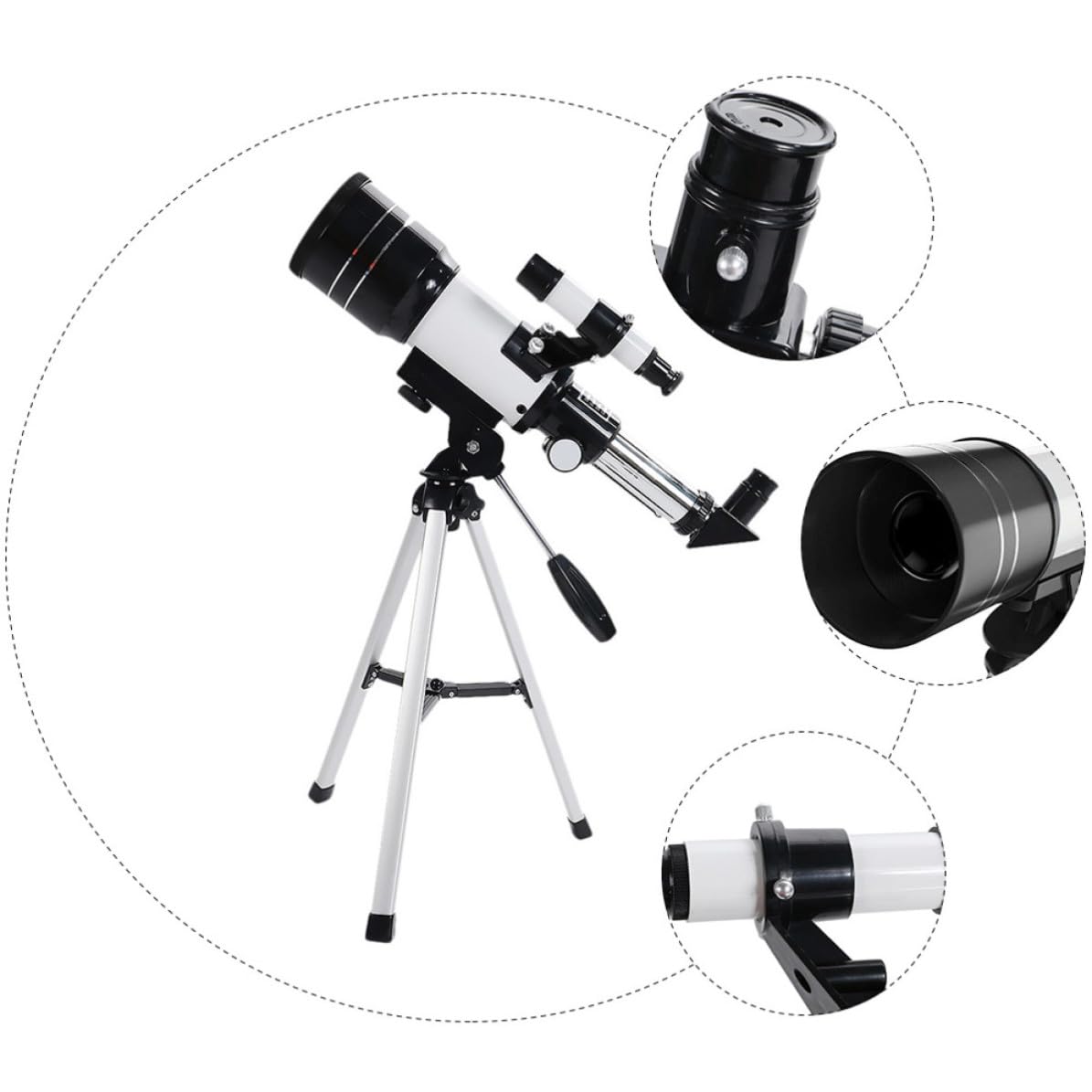 Telescopio Astronomico con Monoculare Treppiede 150x