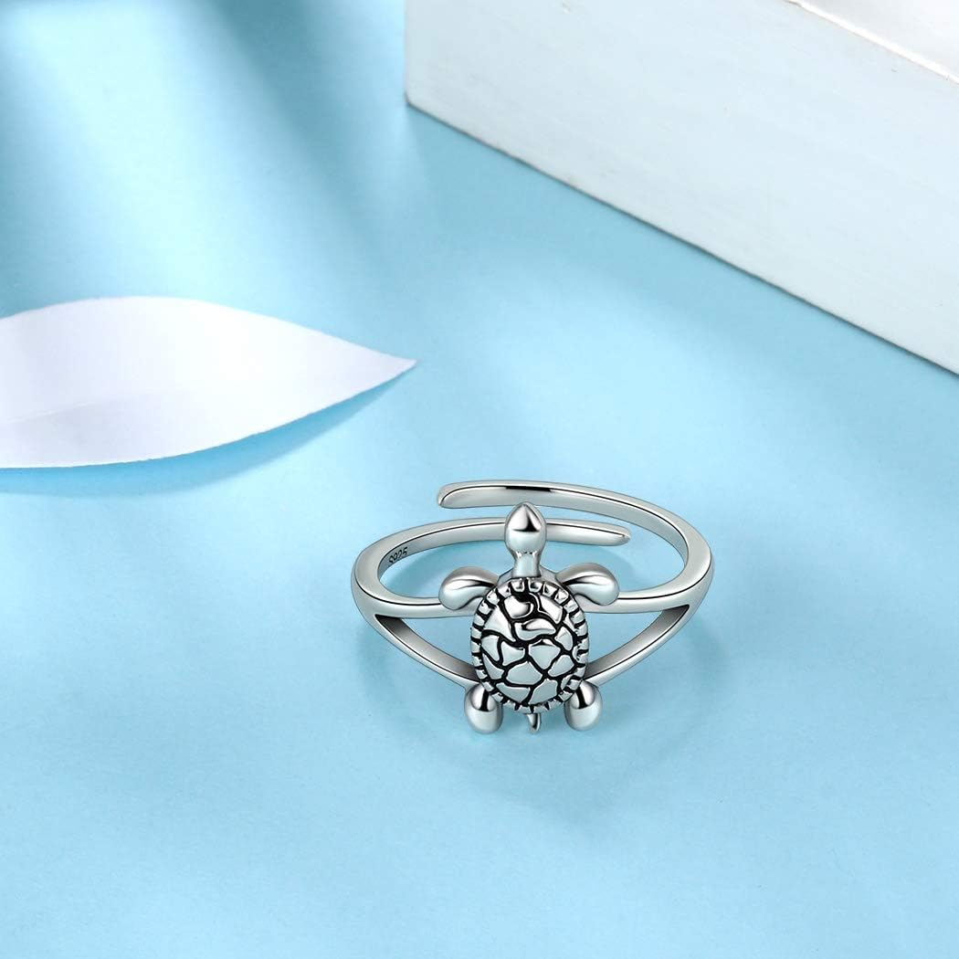 Bague Tortue Kemp (Argent) ️ Le Royaume des Tortues