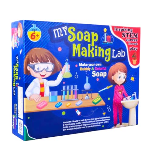 SARASI My Soap Making Lab for Kids, Make Your Own Bubbly & Colorful