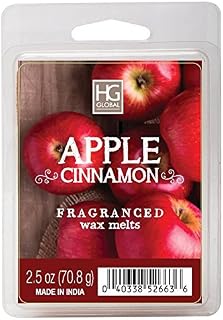 Hosley Apple Cinnamon Scented Wax Cubes/Melts - 2.5 oz Hand Poured Wax Infused