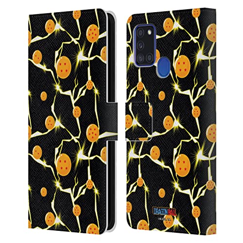 Housse Dragon Ball Samsung A21s avec porte-cartes et support vidéo