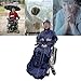 Wheelchair Poncho for Elderly & Disabled - Mobility Scooter Rain Cape Cover with Sleeves for Wind Snow Dust Freenze Resistance, 68