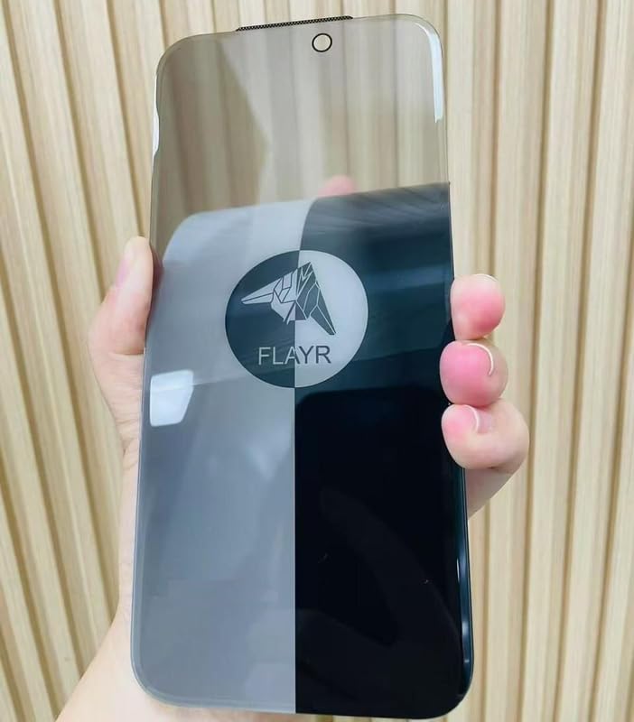 Borderless Privacy Tempered Glass Compatible with iPhone 16 Pro Max Screen Protector, 9H Hardness, 2.5D Curved Edge, Oleophobic Coating-Black-image-17