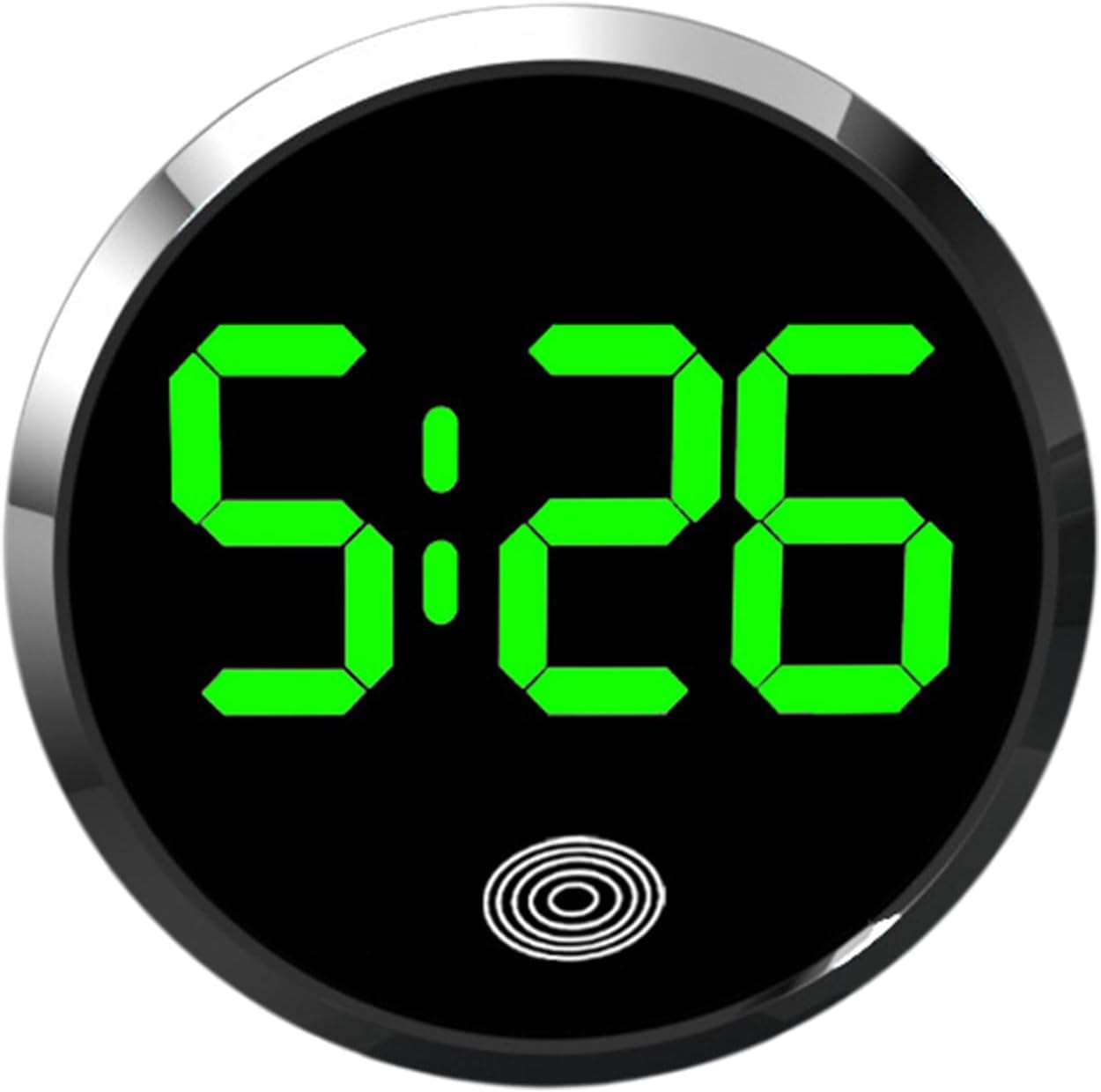 Tiny Digital Clock - Touch-Control Car Watch - LED Display Light Watch for Fridge RV Classroom Travel Vehicle Dashboard
