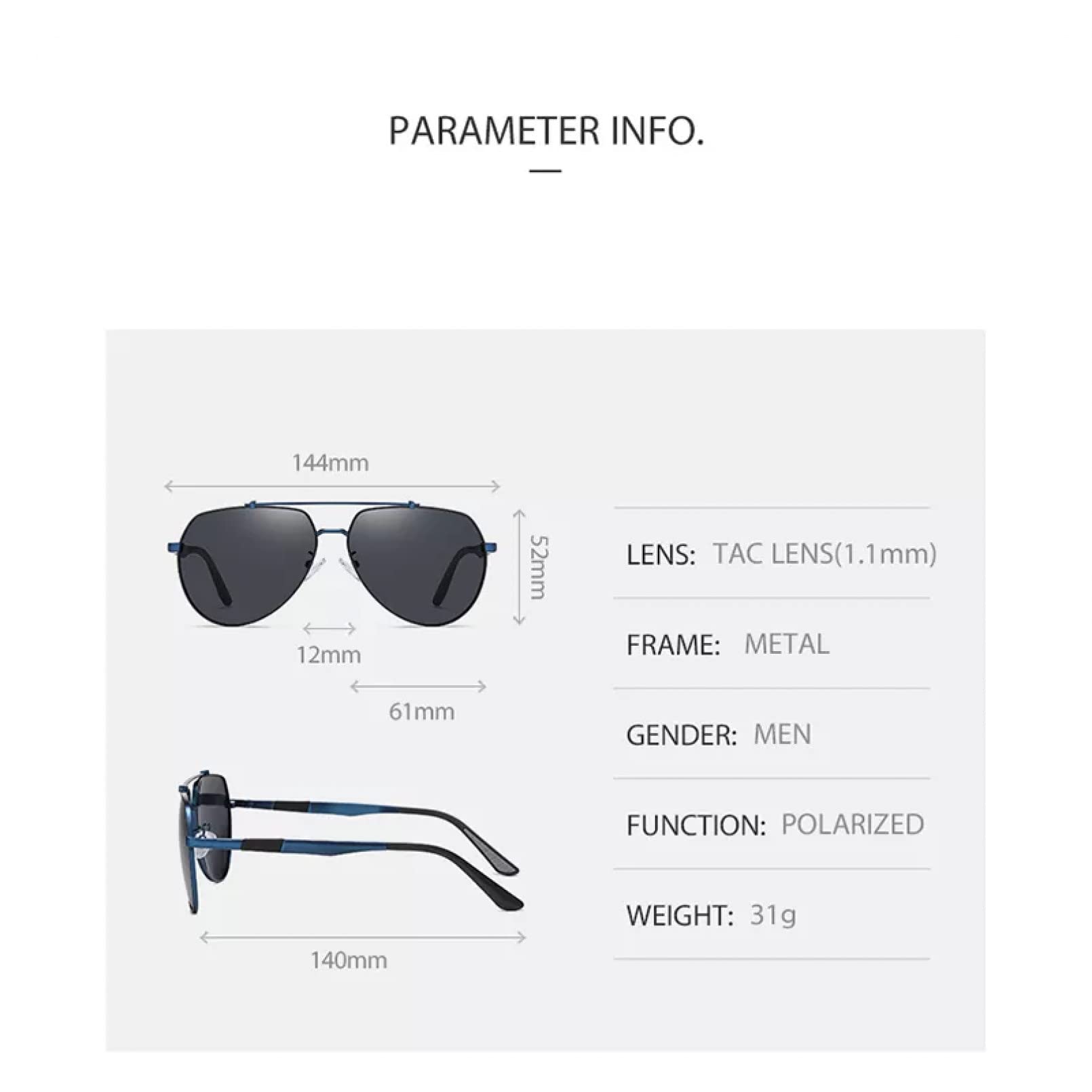 Gafas de sol de los hombres de las señoras universales gafas de sol de los hombres polarizadas marco grande al aire libre gafas de viaje