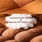 Thick Outdoor Lounge Cushions, Comfortable Garden, Terrace, Beach & Balcony Mats, Non-Slip Ties, Yellow Bench Seat Pads, 125 x 53 x 8 cm, Ultimate Outdoor Seating Comfort - Image 3