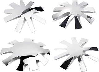 4PCS Tool Kit Nail Cutter, BetterJonny Stainless Steel Nail Art Manicure Edge Trimmer Almond Shape Easy French Smile Cut V Line Diy Plate Module