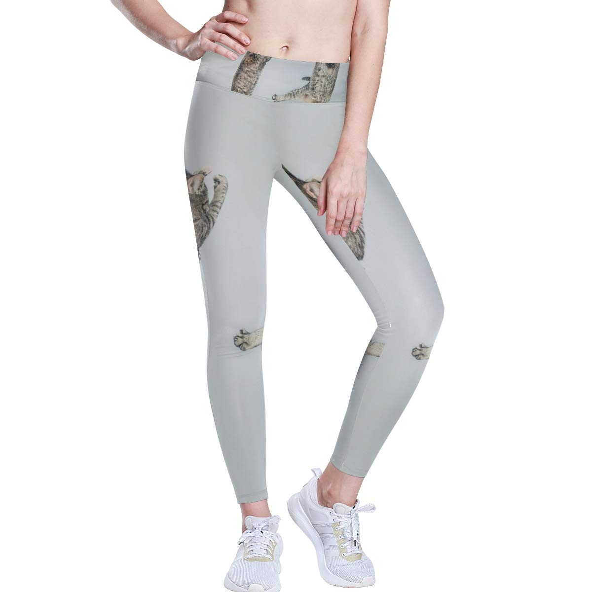 MONTOJ Zebra Met Bloem Hoge Taille Yoga Broek Tummy Control, Workout