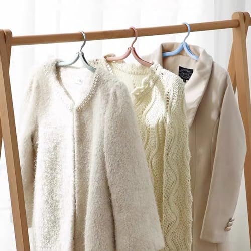 GiantGo Tragbare Reise-Kleiderbügel, platzsparend, zusammenklappbar, multifunktional, Reisezubehör für Urlaub, Camping und Zuhause, Reisen, Outdoor, Camping, 10 Farben, 20 Stück