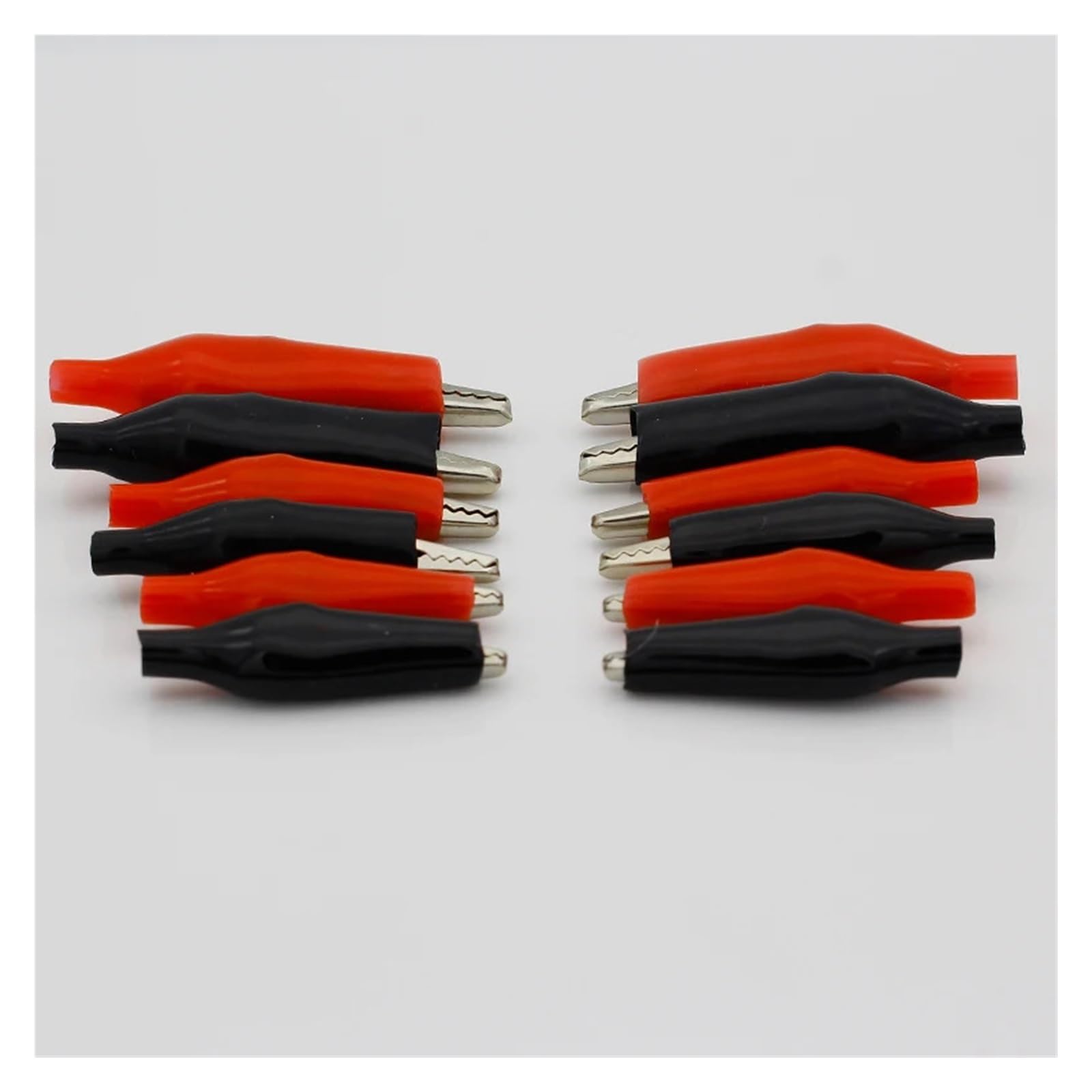 Dpurpiwady One Color 60 Pcs Metal Alligator Clip Crocodile Electrical Clamp For Testing Probe Meter 28Mm 35Mm 45Mmblack And Red Boot