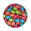 Zion Judaica Colored Wooden Dreidels 1.75 Medium Size Driedel 10 Pack Drydels in a Ziplock Bag Bulk Pack Colorful Dreidels Spinning Tops Chanukah Game Driedels for Kids Traditional Hanukkah Toy