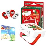 Facile : avec cette lampe de poche projecteur de Noël pour enfants, ils peuvent profiter de diverses scènes festives tout en apprenant. L'observation de l'image projetée est facile, et l'insertion et la rotation du disque pour changer d'image est un jeu d'enfant. Le remplacement des lames est sans tracas, il suffit de tirer la housse et de l'échanger.