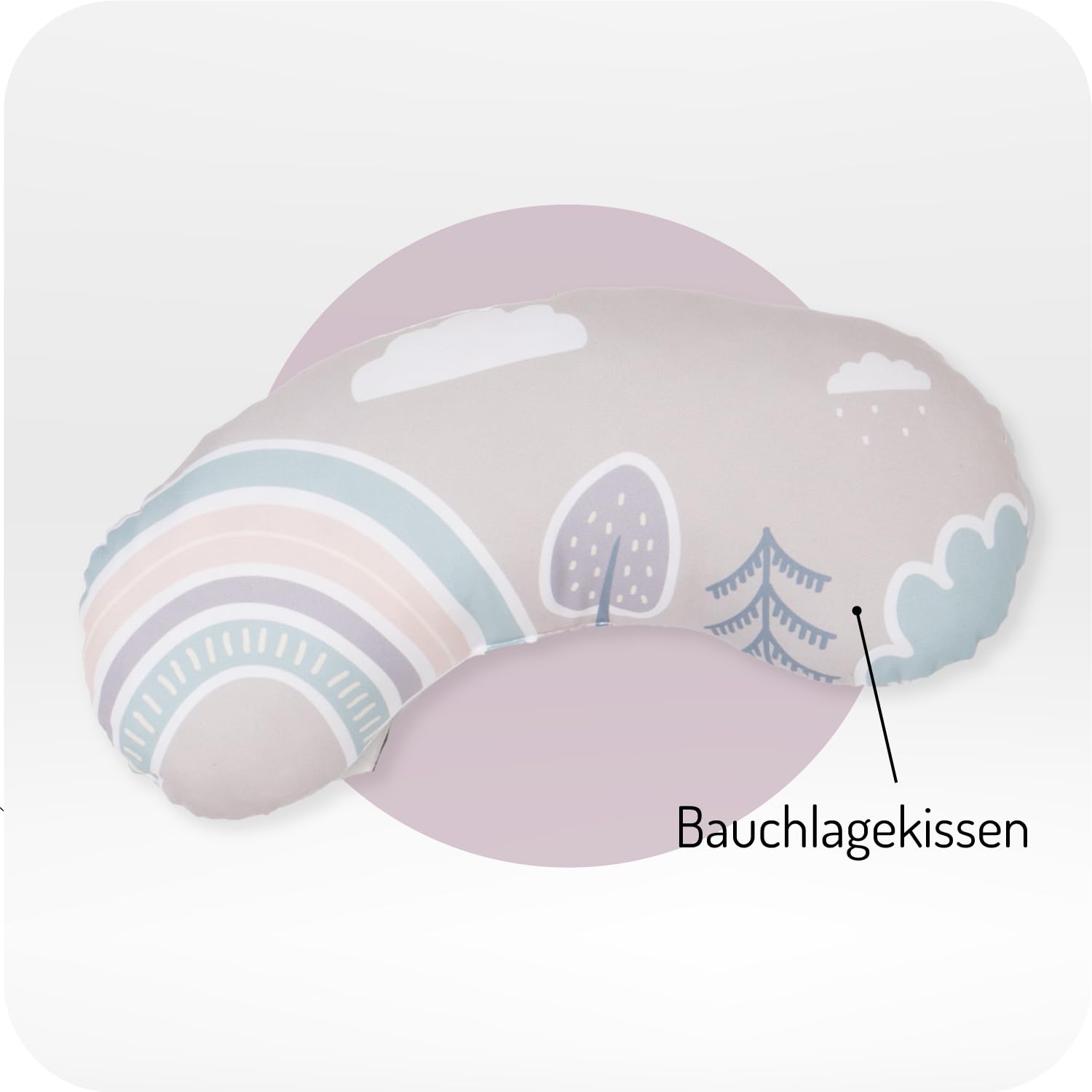 MoMi PASTEL Spielbogen mit Krabbelmatte 3-in-1 für Babys ab der Geburt, sensorische Aktivitätsmatte mit 2 Bogen, Bällchen-Bad, 5 Spielzeugen, 20 Bällchen mit Tasche, Krabbelkissen