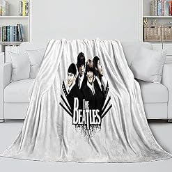 Couverture TV en Flanelle 3D The Beatles Literie en Peluche Douce Couverture Confortable pour Décoration D’Intérieur Couverture De Bureau Couverture De Sieste 100X130CM - Les Beatles, Paul McCartney, John Lennon, RIngo Starr, George Harrison Couverture TV en Flanelle 3D The Beatles Literie en Peluche Douce Couverture Confortable pour Décoration D'Intérieur Couverture De Bureau Couverture De Sieste 100X130CM – Image 3