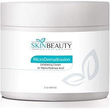 2 oz Micro DermaBrasion Cream with Glycolic Acid & MicroDermaBrasion Aluminum Oxide Crystals-for Face Use -120 grits, Pure White Micro Derma Brasion Crystals-Acne Wrinkles, Dull Skin,Blackheads,Scars