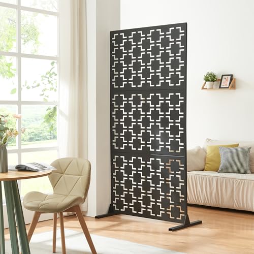 casa.pro Cloison de Séparation Paravent Intérieur Séparateur de Pièce Design Moderne pour Délimiter Différentes Espaces avec Motif Décoratif Salon Séjour Bureau...