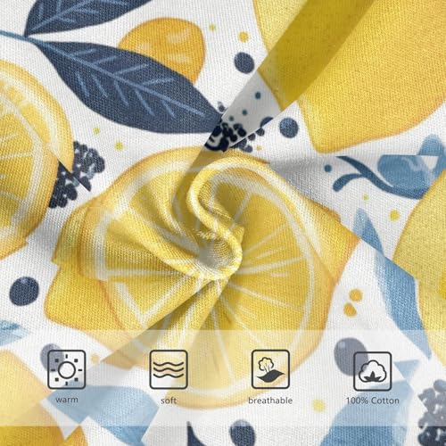 Wusikd Lemons Boys' Underwear Cotton Polka Dot Blue Boys Briefs Soft Toddler Underwear 2T3