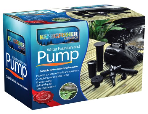 Kingfisher AP2000 2000 Litre Water Pump Fountain with Accessories - Black