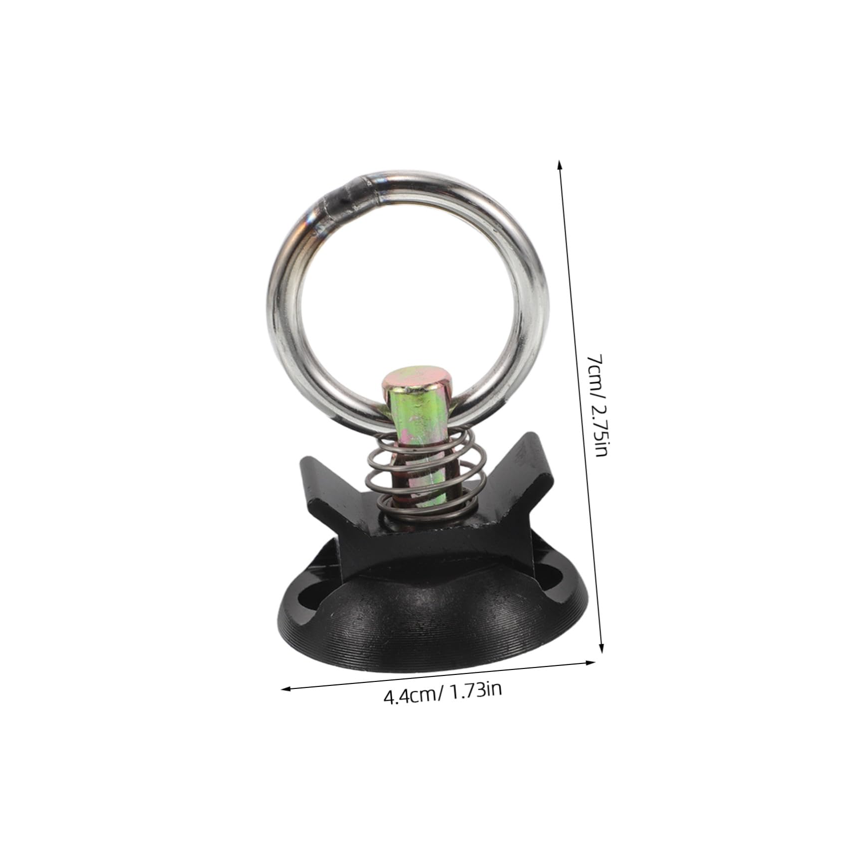 PLAFOPE Kit de 4 Puntos de Anclaje para Motocicletas y Bicicletas Fácil Instalación Redondos Gancho de Amarre Seguro en Aleación de Aluminio y Acero Inoxidable