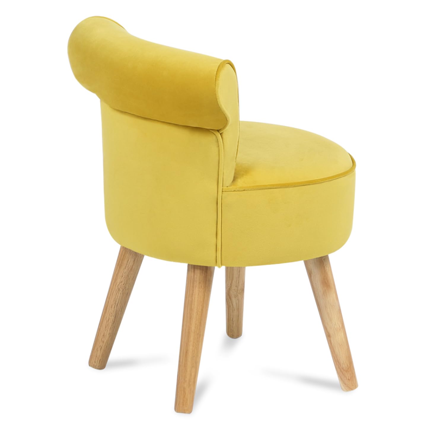 IDMarket - Fauteuil Crapaud en Velours Jaune