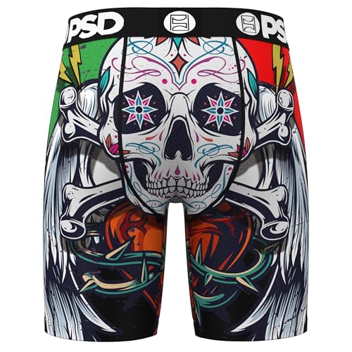 PSD Men's Skull Burst Boxer Briefs, Multi, XS4
