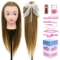 Neverland Beauty & Health 30 Inches Hair Hairdressing Training Head Manikin Head with Clamp Stand Practice Mannequin + Hair Styling Tool