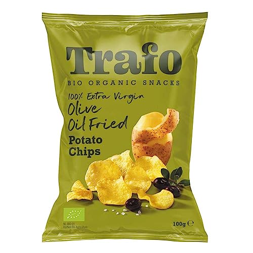 Trafo Potato Chips, Baked in Virgin Olive Oil, 100g, 6er Pack