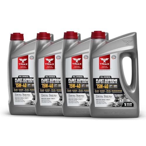 TRIAX Fleet Supreme 15W-40 API CK-4 Full Synthetic Heavy Dut...