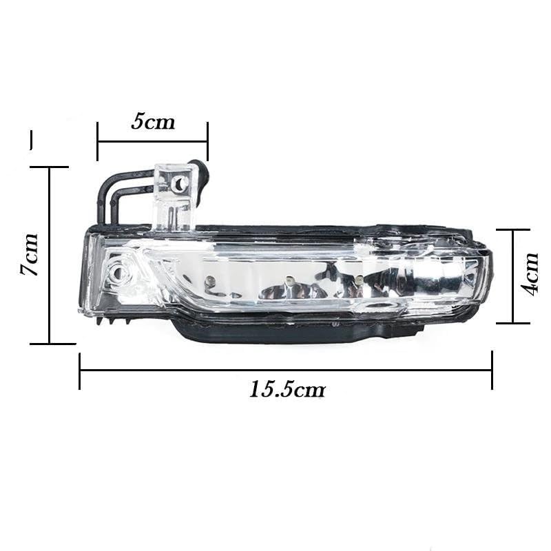 Do Jeepa, do Grand Cherokee 2011-2020 Samochód LED Światło kierunkowskazu Lusterko wsteczne Sygnały kierunkowskazów Powtarzacze migaczy 68236930AB (Prawy) Światło kierunkowskazu lusterka boczn