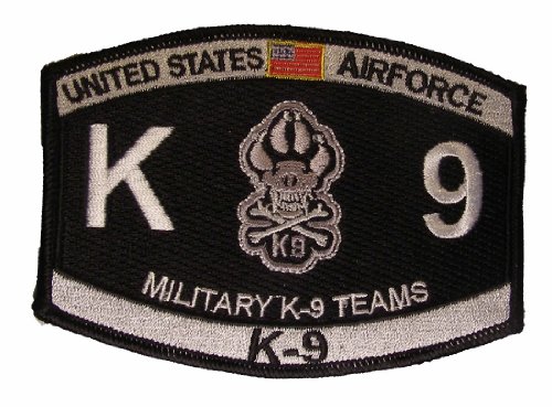 United States AIR FORCE K-9 TEAMS Military Occupational Specialty MOS Military Patch K-9 - Veteran Owned Business