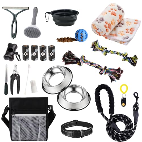 PupLuxe Puppy Starter Kit - Black 22 Piece Dog Training Kit | Great Puppy Gift for First Time & Experienced Owners | New Dog Bundle - image 7