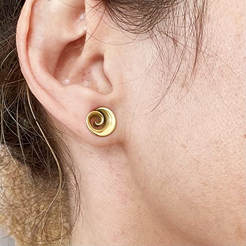 Maxbott 2Pcs Fashion Round Spiral Saddle Plugs Hangers For Stretched Lobe Ear Tunnels Gauges Plugs Piercing Body Jewelry thumb #3