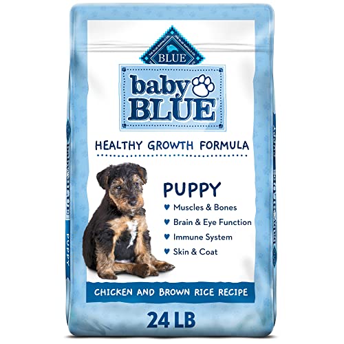 Blue Buffalo Baby Blue Healthy Growth Formula Natural Puppy Dry Dog Food, Chicken and Brown Rice Recipe 24-lb